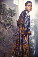 3 Piece Unstitched Printed Pashmina Shawl Suit AP-12064