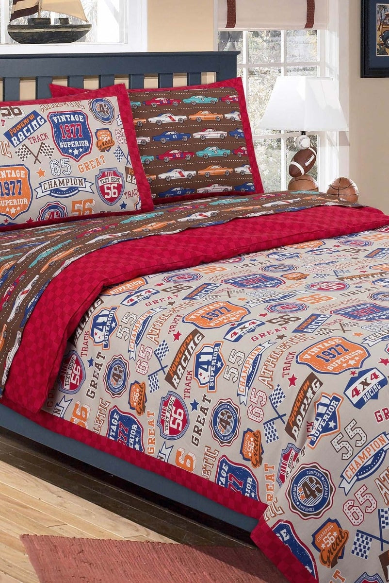 Racing Cars Quilt Cover Set