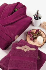 Raspberry Bridal Towel Gift Set