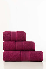 Raspberry Combed Towel Plain