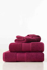 Raspberry Combed Towel Plain