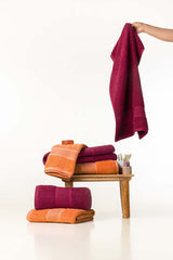 Raspberry Combed Towel Plain
