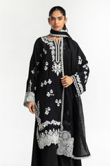 Rawsilk Embroidered Shirt And Dupatta IPSD-44325