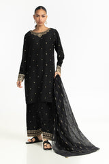 Raw Silk Embroidered Shirt And Trouser IPST-44327