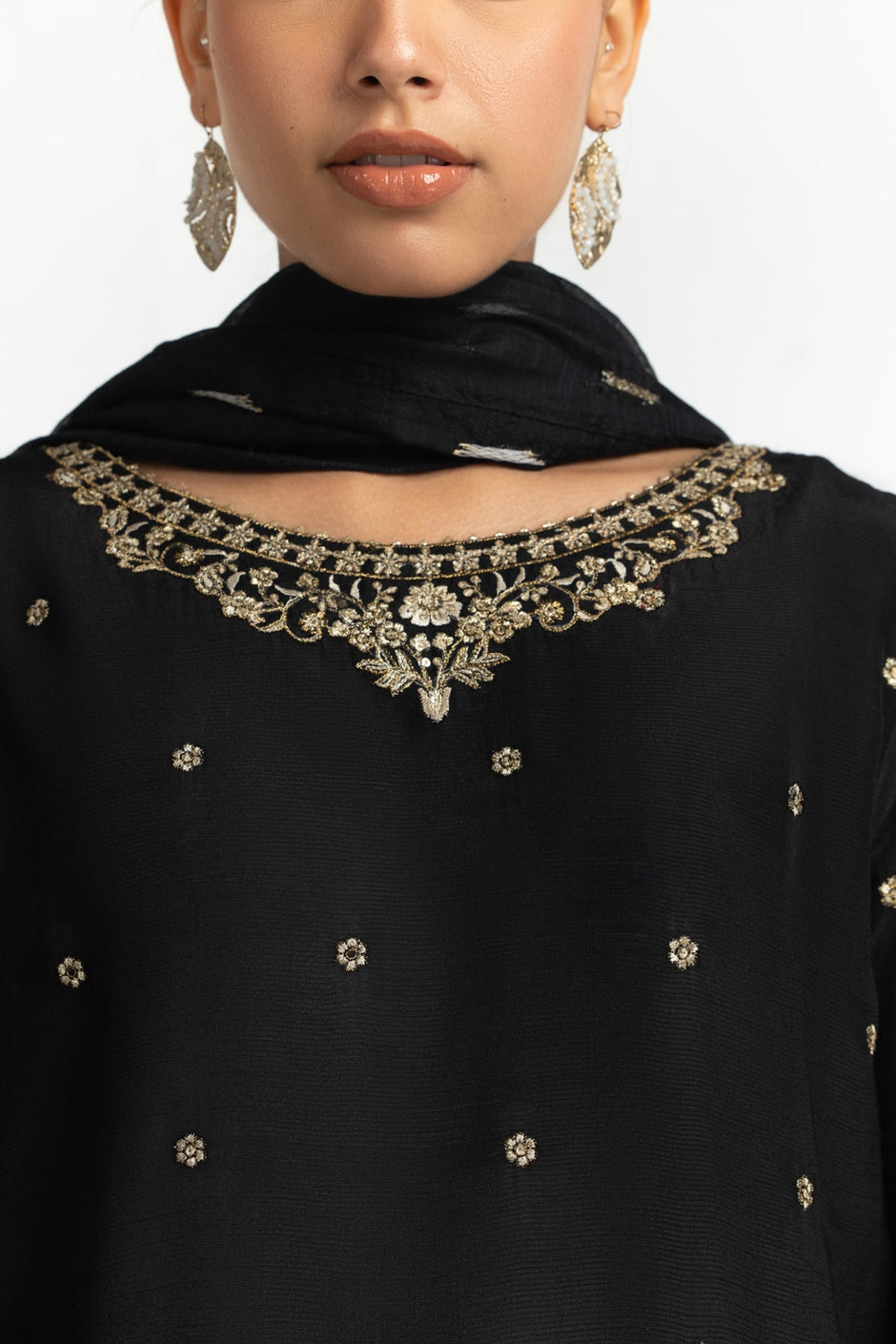 Raw Silk Embroidered Shirt And Trouser