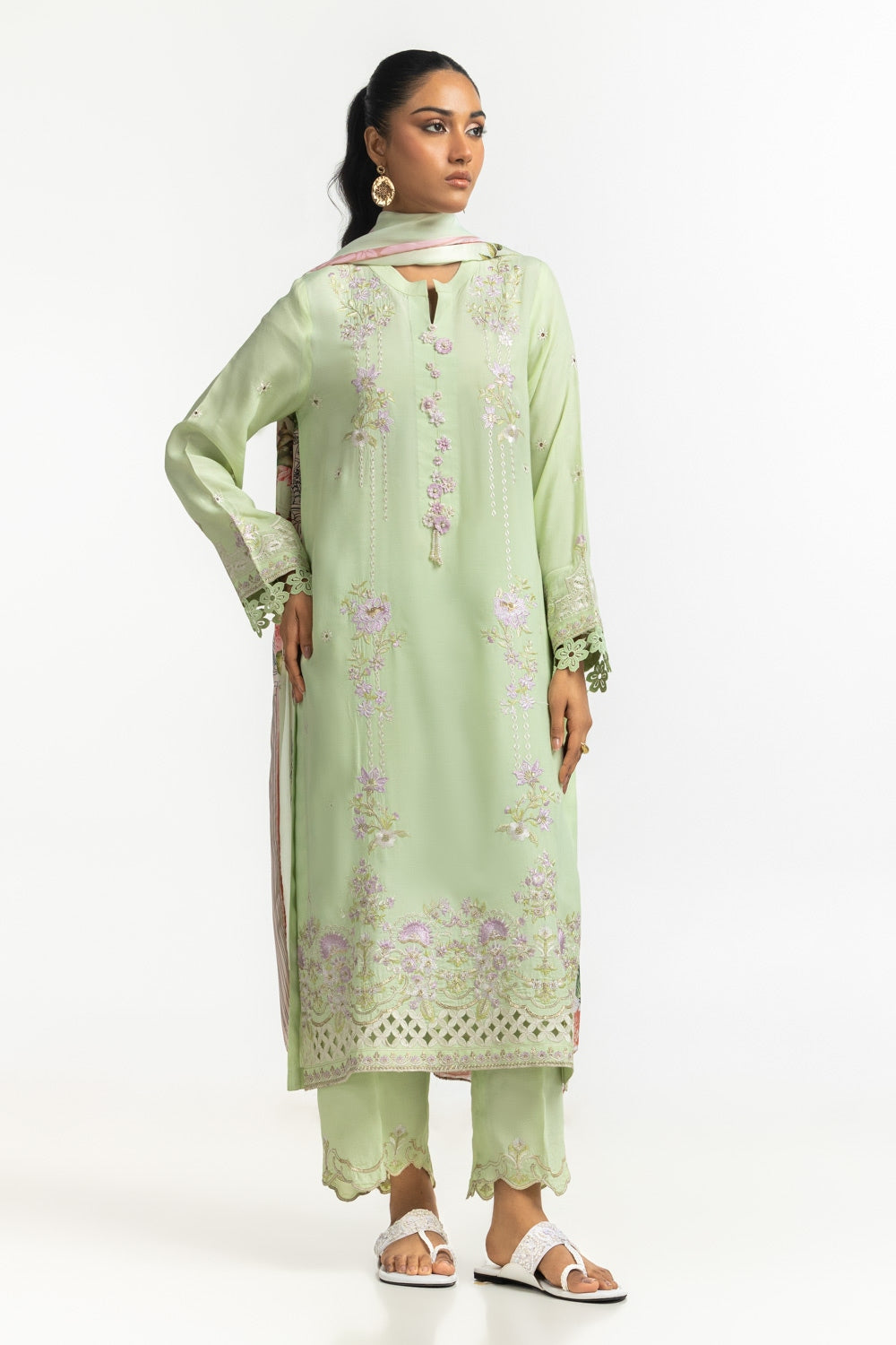 Rawsilk Embroidered Shirt And Trouser IPST-44591