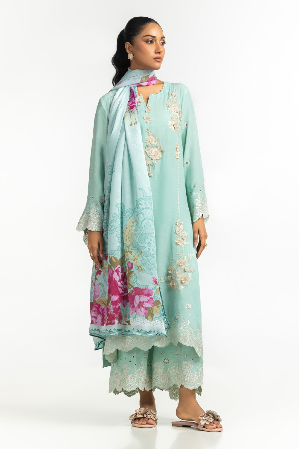 Rawsilk Embroidered Shirt And Trouser IPST-44592