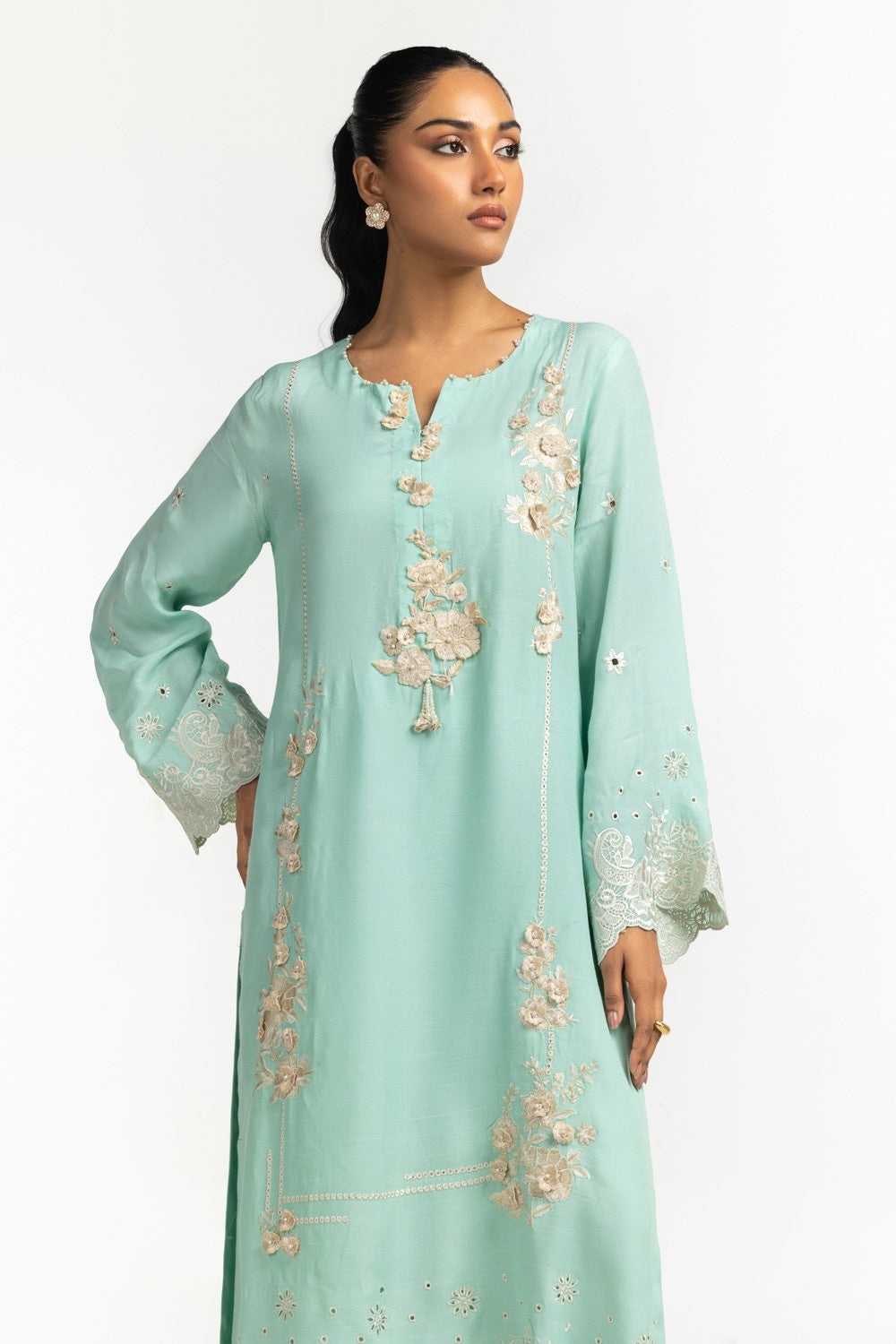 Rawsilk Embroidered Shirt And Trouser IPST-44592
