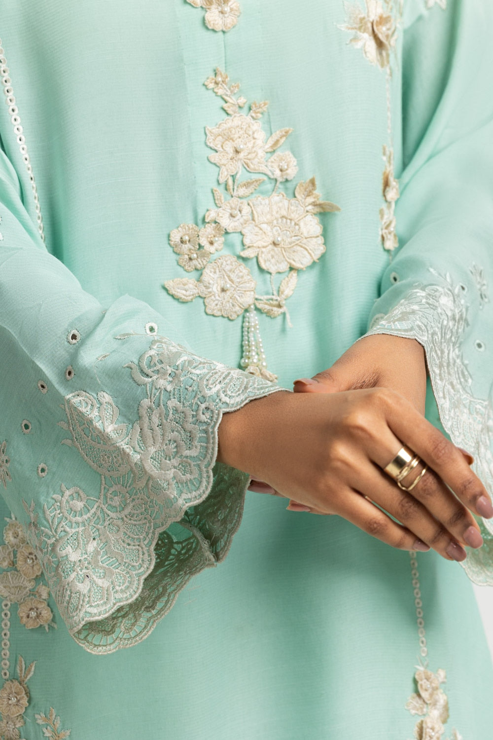 Rawsilk Embroidered Shirt And Trouser IPST-44592