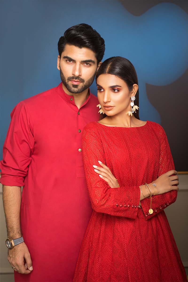 Red Hit-ex Cool JA Shirt RCG-02 Unstitched Fabric