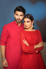 Red Hit-ex Cool JA Shirt RCG-02 Unstitched Fabric