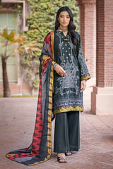 3 Piece Khaddar Jacquard Unstitched Suit with Cotton Net Dupatta MJ-32072