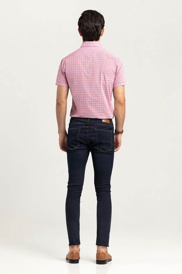Red-Blue Checkered Formal Shirt CVC-YD-507 HS