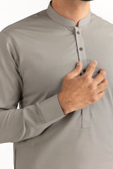 Red Gold Latha Unstitched Fabric Cotton-LF