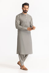 Red Gold Latha Unstitched Fabric Cotton-LF