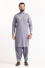 Red Gold Latha Unstitched Fabric Cotton-LF