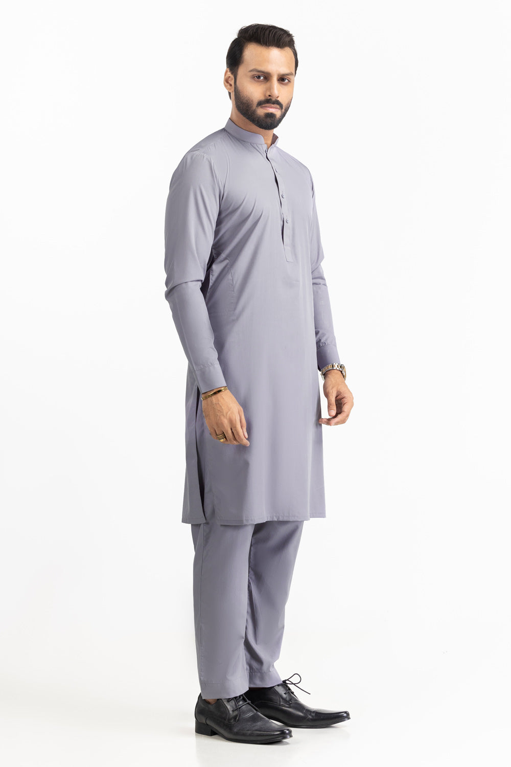 Red Gold Latha Unstitched Fabric Cotton-LF