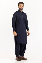 Red Gold Latha Unstitched Fabric Cotton-LF