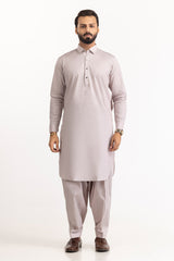 Red Gold Latha Unstitched Fabric Cotton-LF