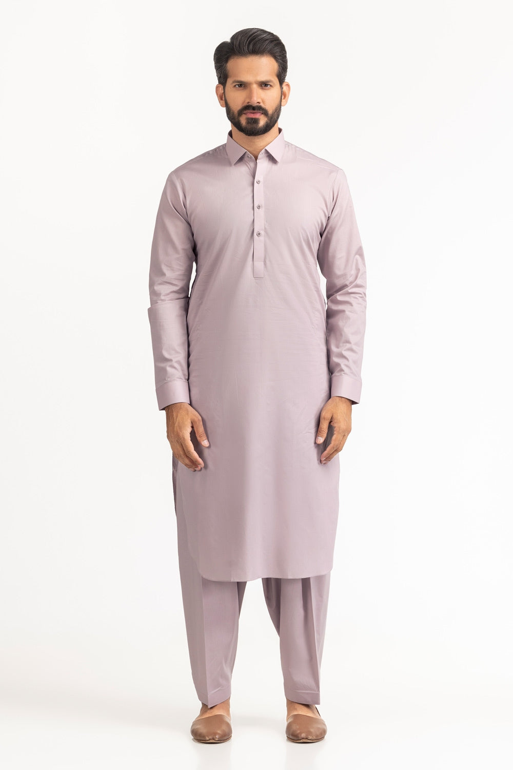 Red Gold Latha Unstitched Fabric Cotton-LF
