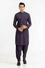 Red Gold Latha Unstitched Fabric Cotton-LF