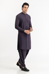 Red Gold Latha Unstitched Fabric Cotton-LF