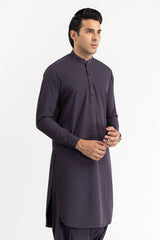 Red Gold Latha Unstitched Fabric Cotton-LF