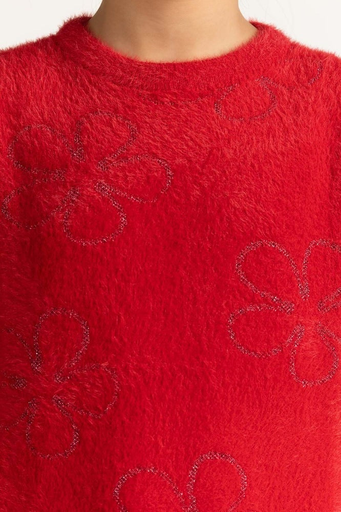 Red Basic Sweater JG-SWT-WS23-023