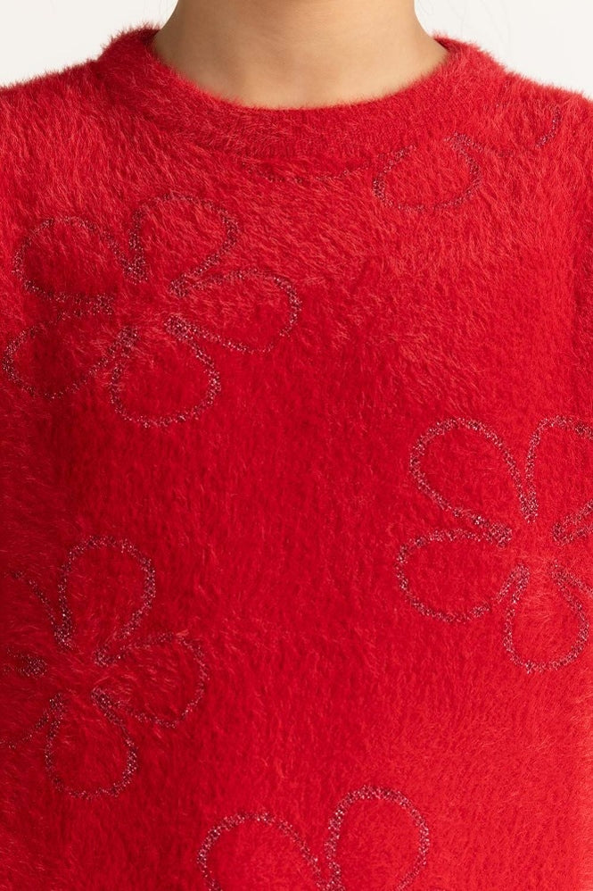 Red Basic Sweater JG-SWT-WS23-023