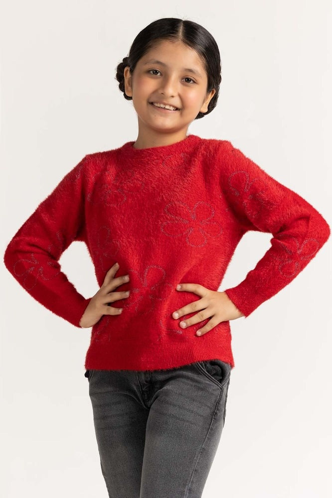 Red Basic Sweater JG-SWT-WS23-023