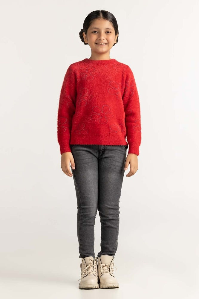 Red Basic Sweater JG-SWT-WS23-023
