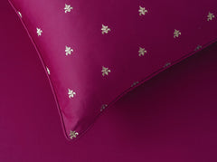 Red Bud T-400 Embroidered Bed Sheet Set