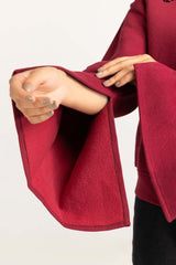 Red Knitted Sweatshirt WM-SWS-WS23-007