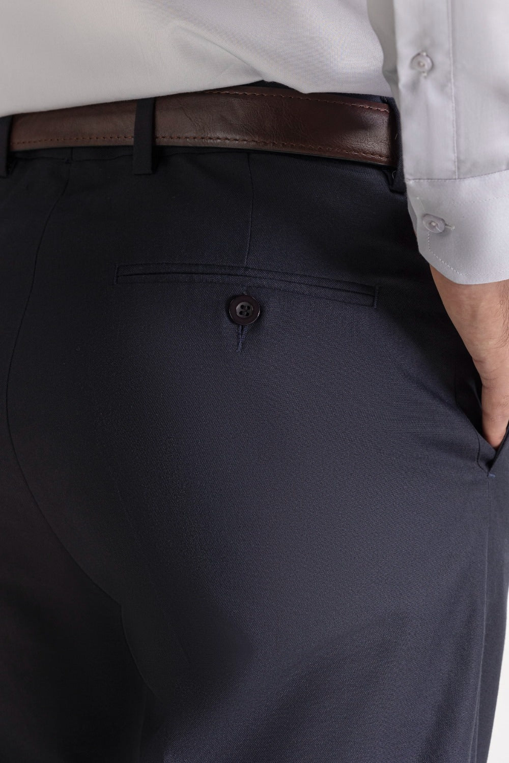 Regular Fit Blended Dress Pant MN-TR-FM23-046
