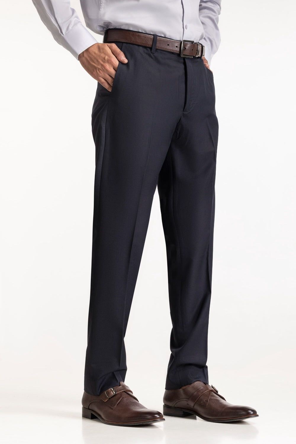 Regular Fit Blended Dress Pant MN-TR-FM23-046