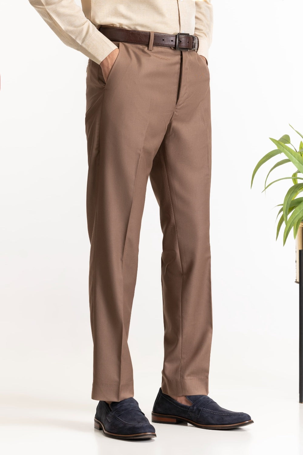 Regular Fit Blended Dress Pant MN-TR-FM23-052