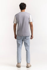 Regular Fit Shoulder Panel Tee TS-CNSJ24-180