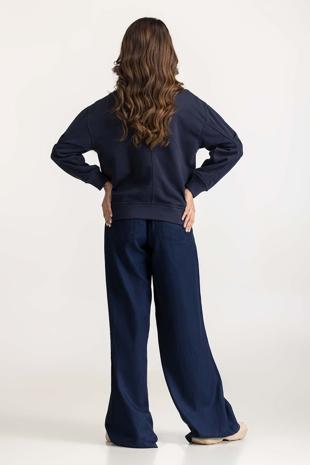 Regular Fit Zipper Sweatshirt WM-KNZ-WS24-029