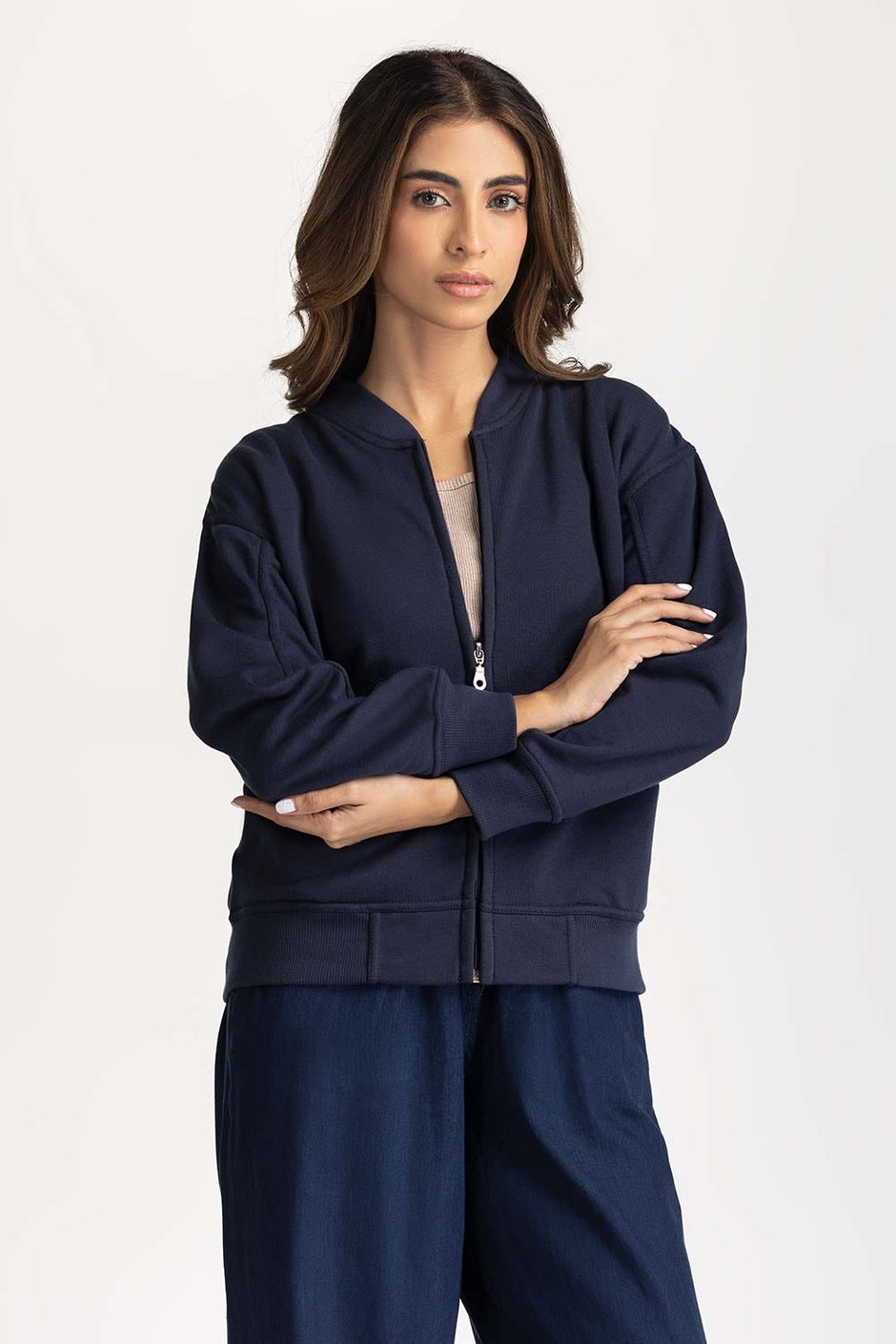 Regular Fit Zipper Sweatshirt