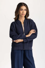 Regular Fit Zipper Sweatshirt WM-KNZ-WS24-029