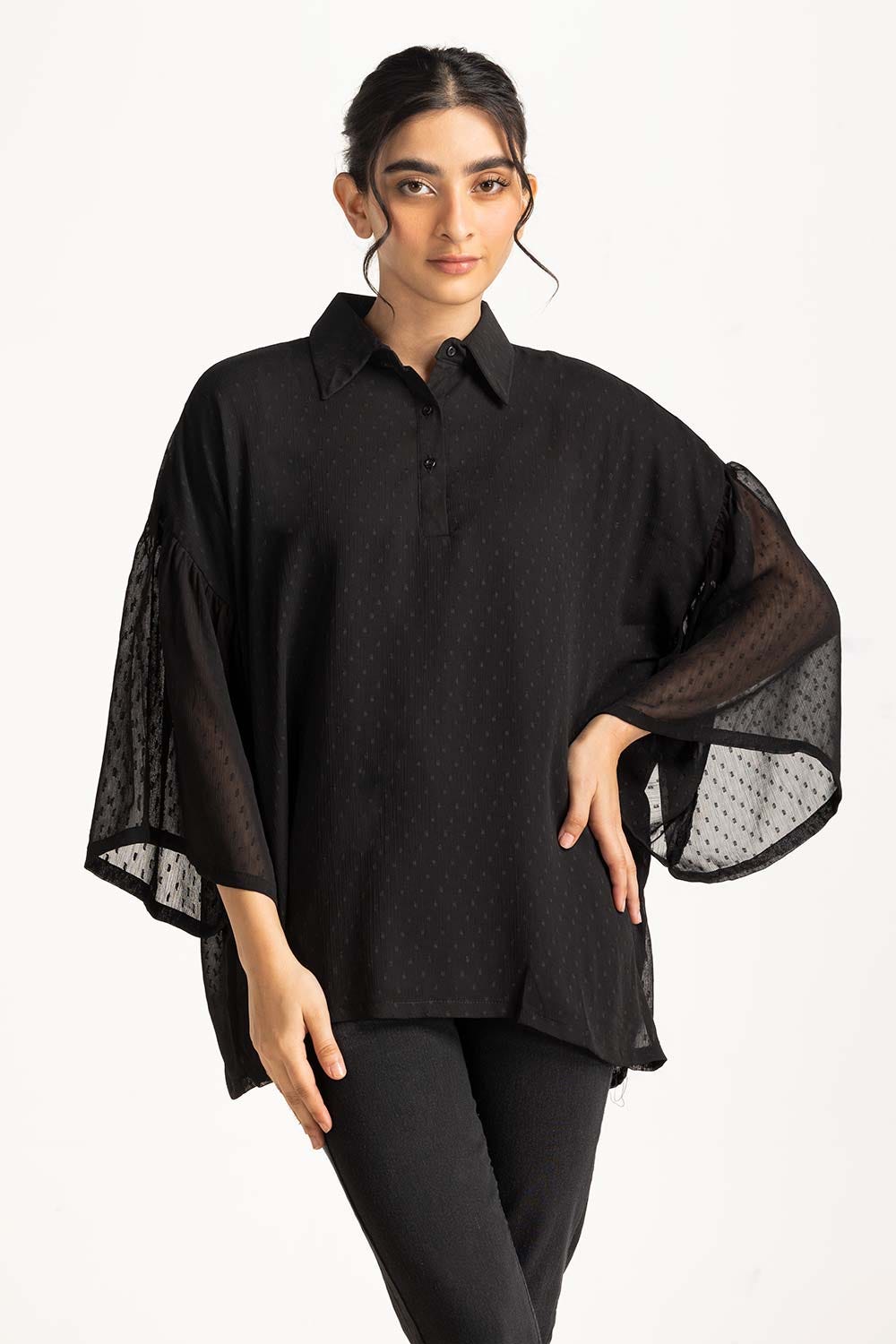 Relaxed sheer shirt WM-CS-SS24-057