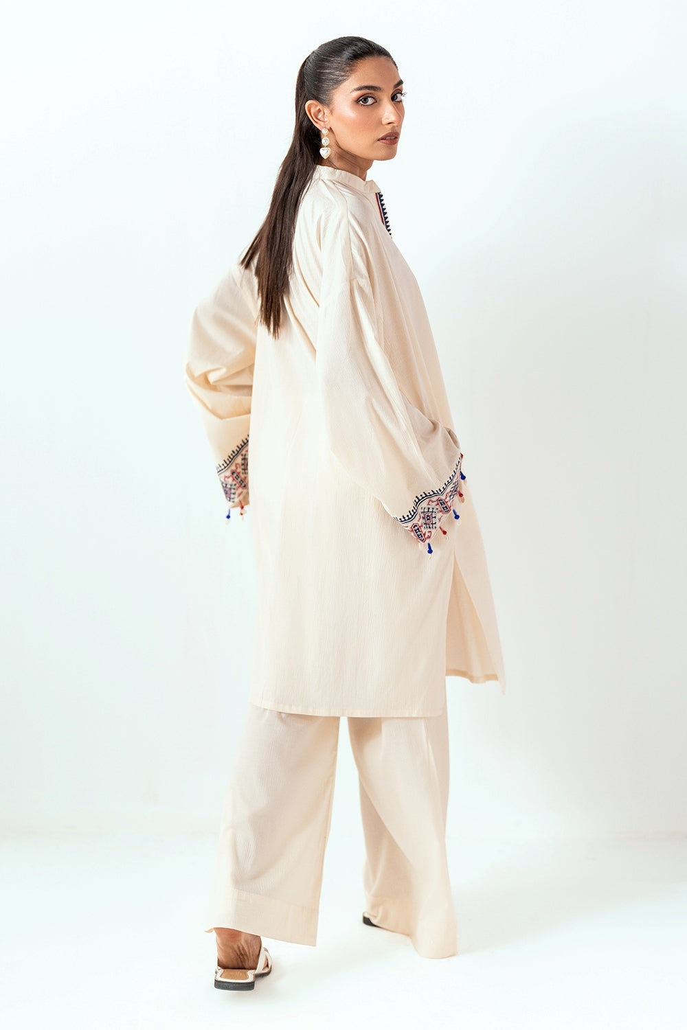Ripple Crinkle Block Printed Co-Ord Set IUSTTS-958