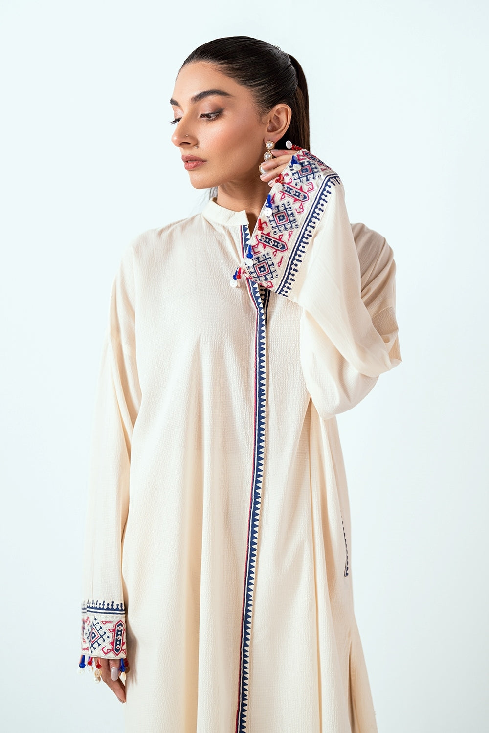 Ripple Crinkle Block Printed Co-Ord Set IUSTTS-958