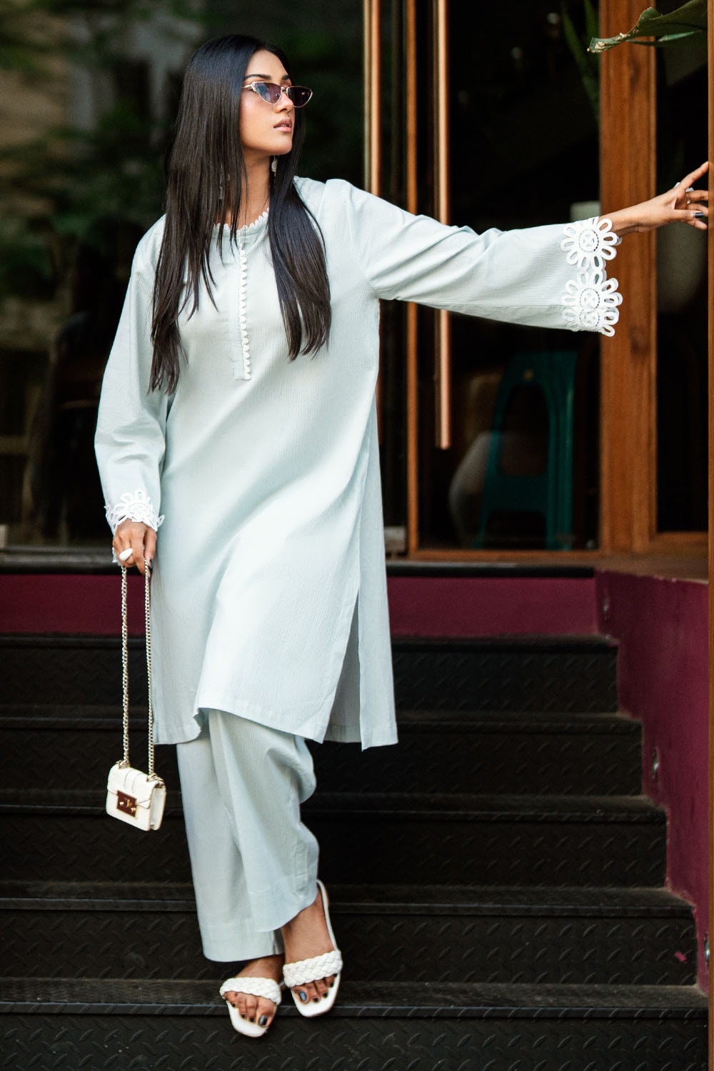 Ripple Crinkle Dyed Co-Ord Set IUSTTS-839
