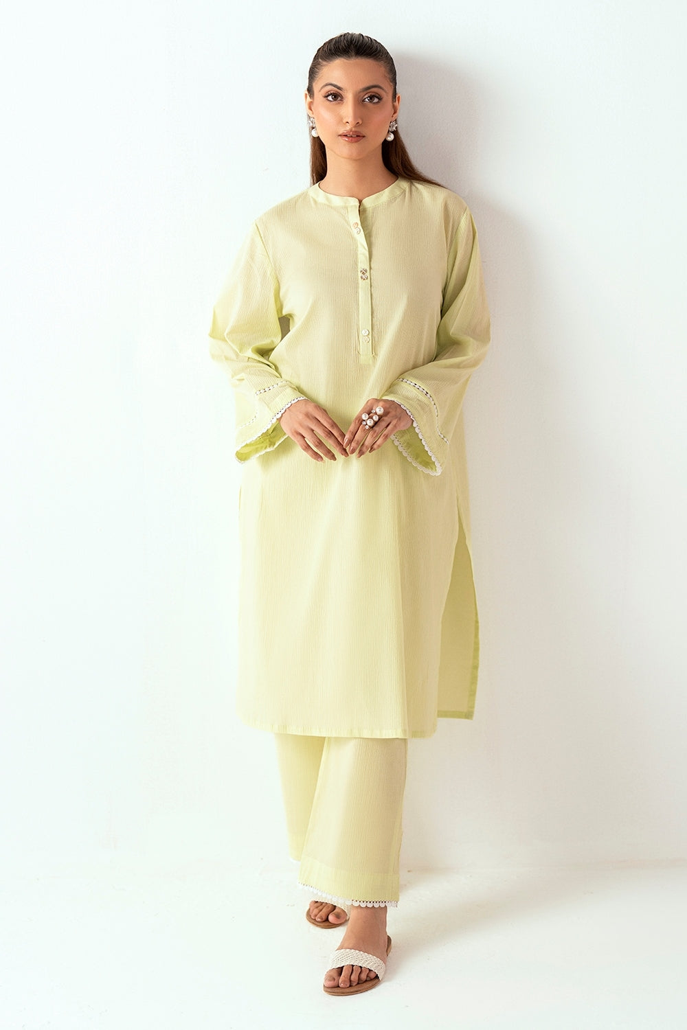 Ripple Crinkle Dyed Co-Ord Set IUSTTS-859
