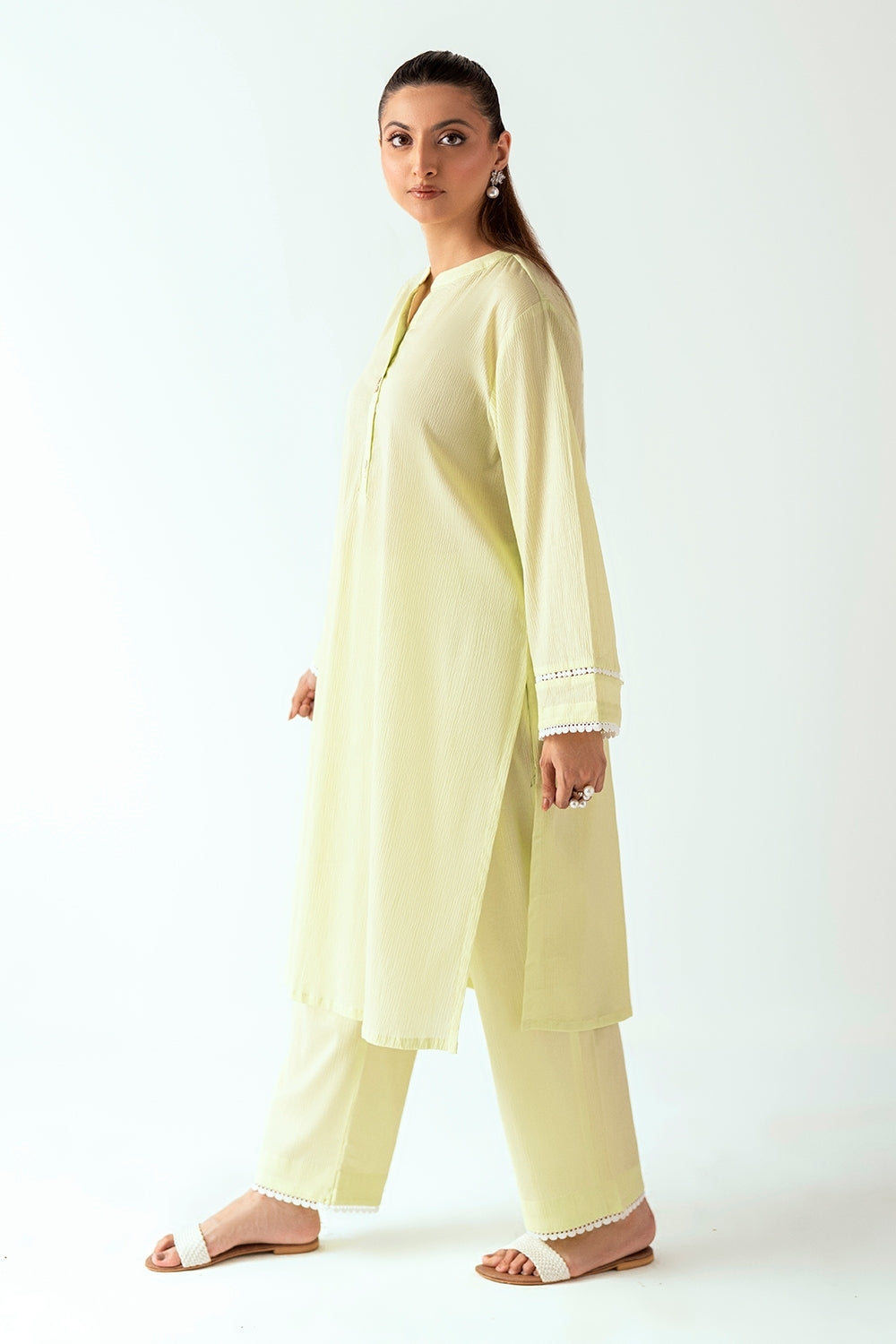 Ripple Crinkle Dyed Co-Ord Set IUSTTS-859