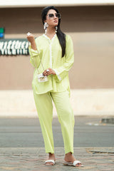 Ripple Crinkle Dyed Co-Ord Set IUSTTS-860