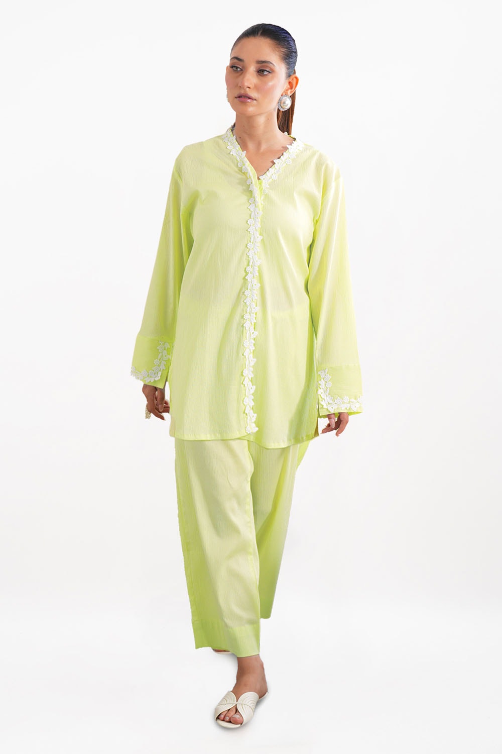 Ripple Crinkle Dyed Co-Ord Set IUSTTS-860