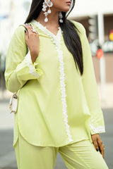 Ripple Crinkle Dyed Co-Ord Set IUSTTS-860