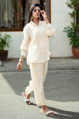Ripple Crinkle Dyed Co-Ord Set IUSTTS-957